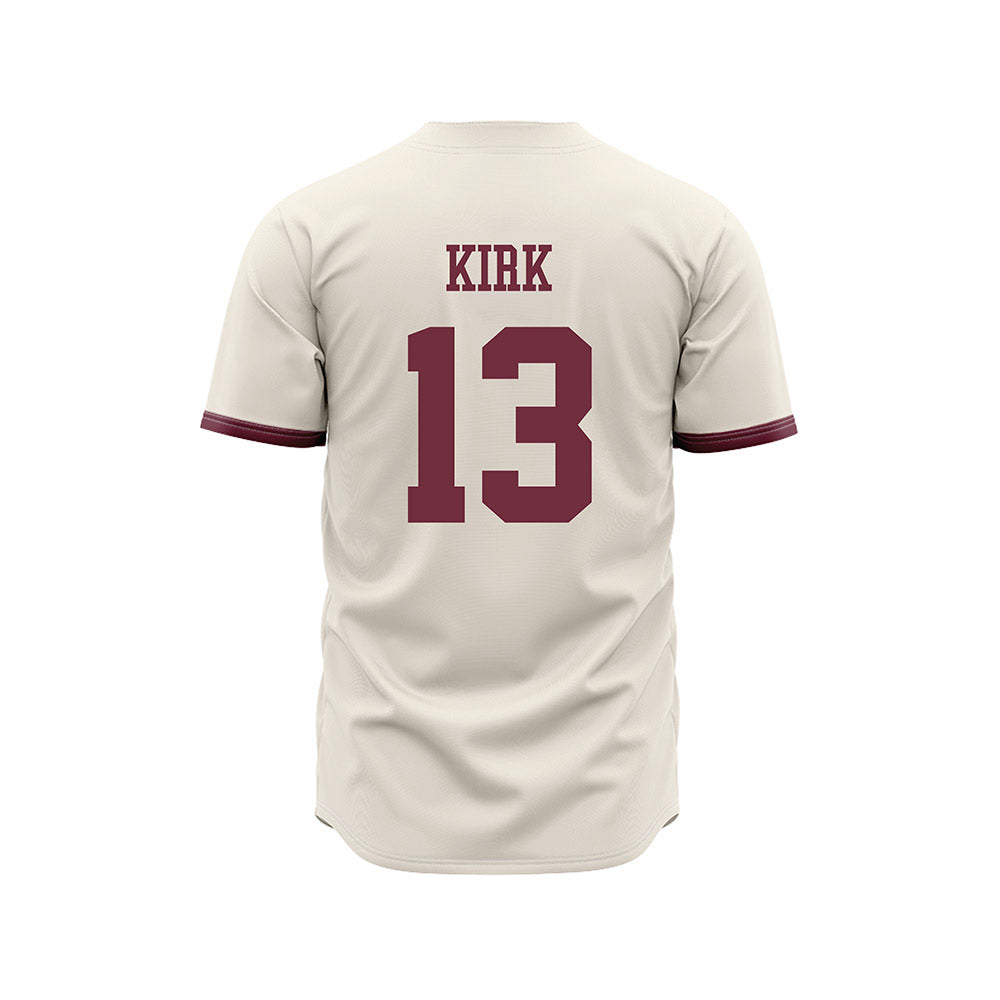 Mississippi State - NCAA Baseball : William Kirk - Cream Jersey-1