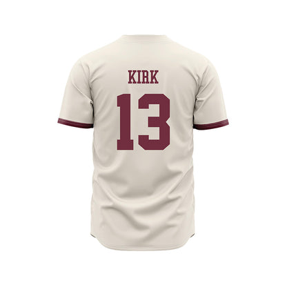Mississippi State - NCAA Baseball : William Kirk - Cream Jersey-1