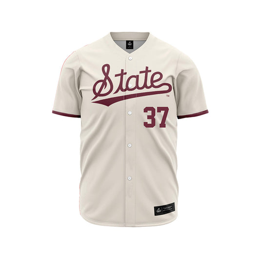 Mississippi State - NCAA Baseball : Brendan Sweeney - Cream Jersey-0