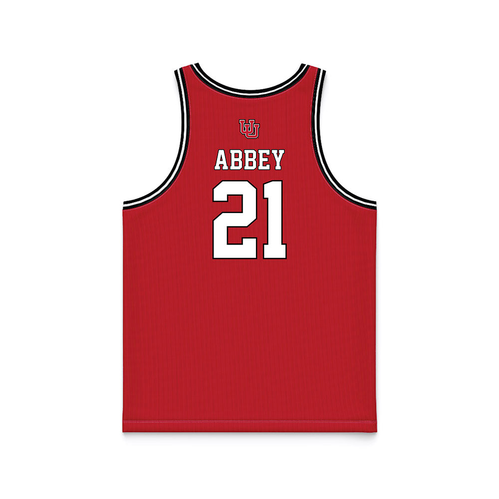 Utah - NCAA Men's Basketball : Obomate Abbey - Red Basketball Jersey-1