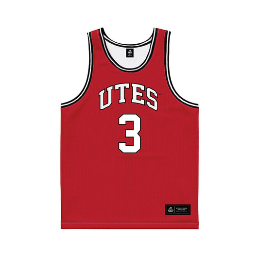 Utah - NCAA Men's Basketball : Don McHenry - Red Basketball Jersey-0