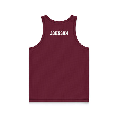 Mississippi State - NCAA Men's Basketball : Rj Johnson - Maroon Basketball Jersey-1