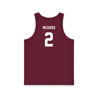 Mississippi State - NCAA Men's Basketball : Jaborri Mcghee - Maroon Basketball Jersey-1