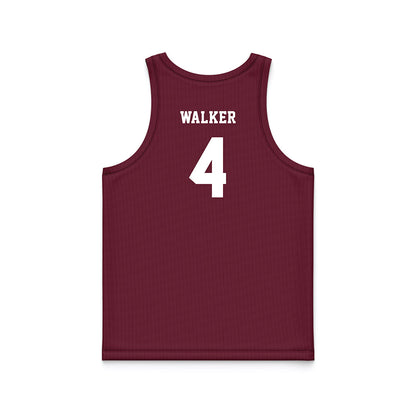 Mississippi State - NCAA Men's Basketball : Brandon Walker - Maroon Basketball Jersey-1