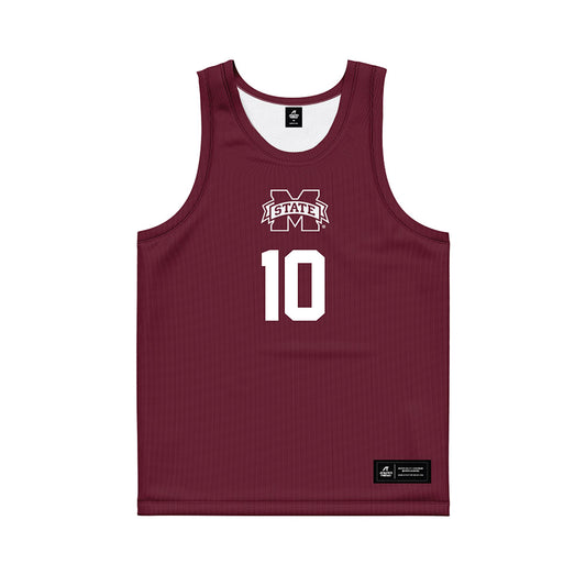 Mississippi State - NCAA Women's Basketball : Jaylah Lampley - Maroon Basketball Jersey-0
