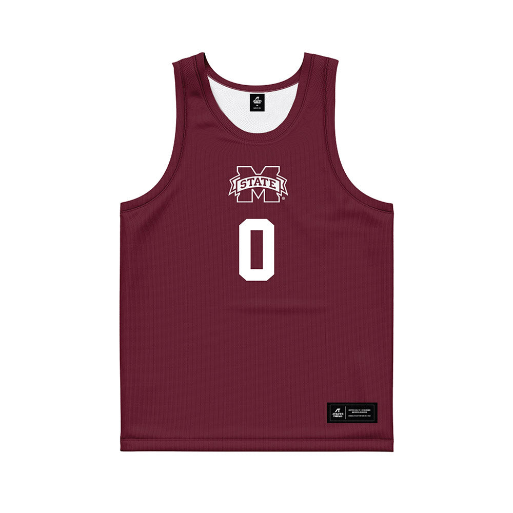 Mississippi State - NCAA Men's Basketball : Jamarion Davis-Fleming - Maroon Basketball Jersey-0