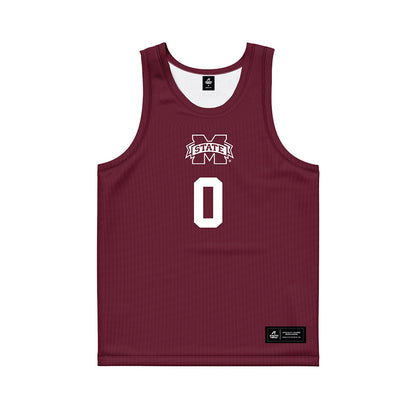 Mississippi State - NCAA Men's Basketball : Jamarion Davis-Fleming - Maroon Basketball Jersey-0