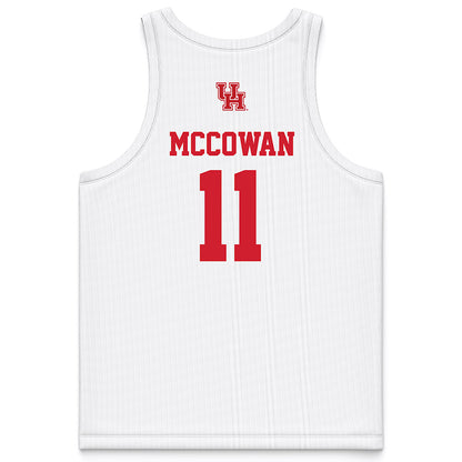 Houston - NCAA Women's Basketball : Raegan Mccowan - White Basketball Jersey-1