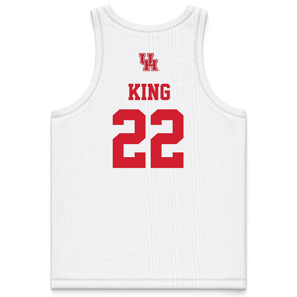 Houston - NCAA Women's Basketball : Kayla King - White Basketball Jersey-1