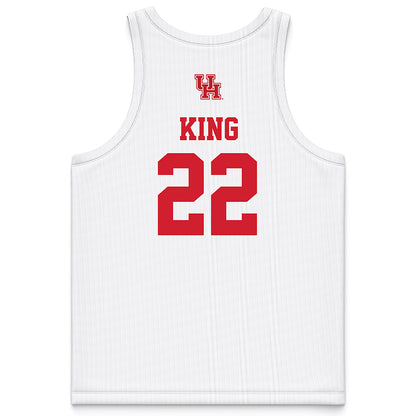Houston - NCAA Women's Basketball : Kayla King - White Basketball Jersey-1