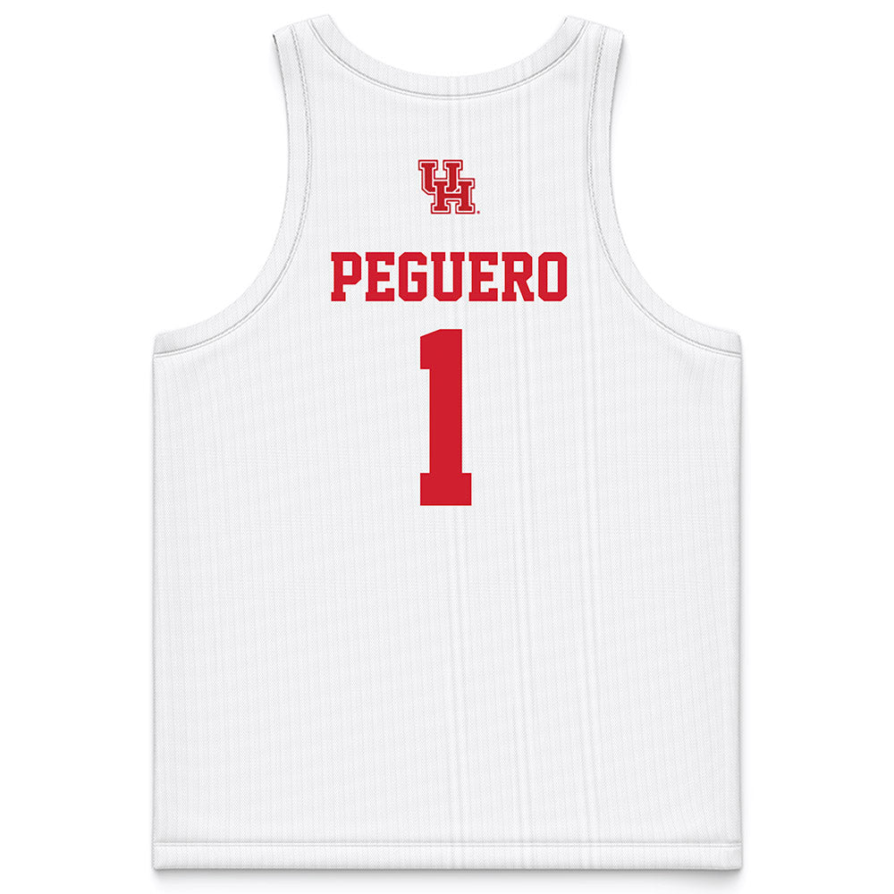 Houston - NCAA Women's Basketball : Briana Peguero - White Basketball Jersey-1