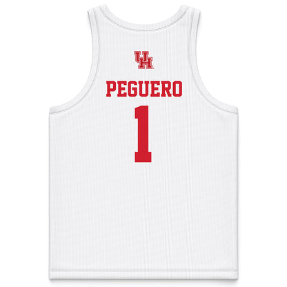 Houston - NCAA Women's Basketball : Briana Peguero - White Basketball Jersey-1