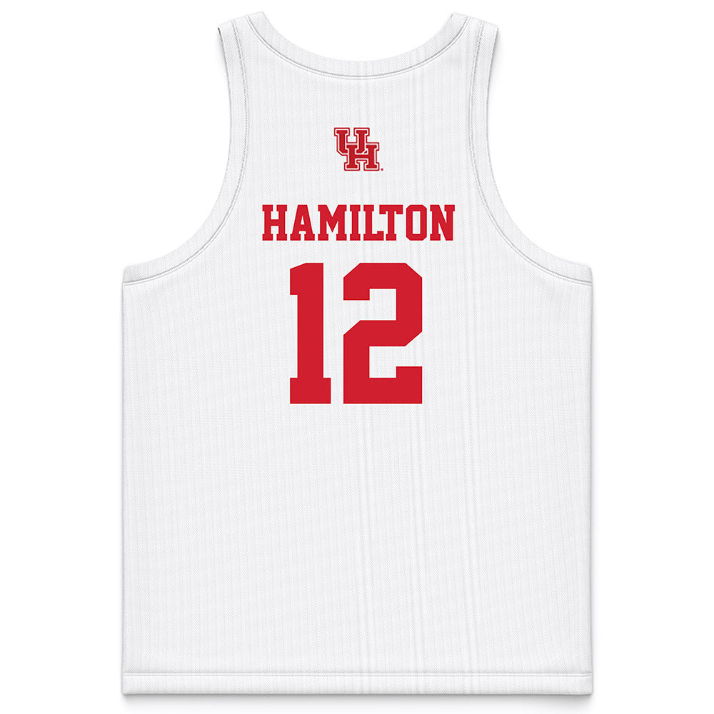 Houston - NCAA Women's Basketball : Kaelyn Hamilton - White Basketball Jersey-1