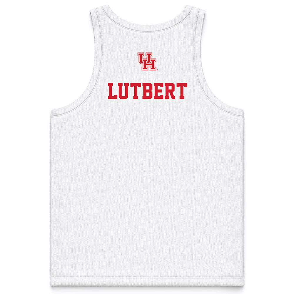 Houston - NCAA Women's Basketball : Elodie Lutbert - White Basketball Jersey-1