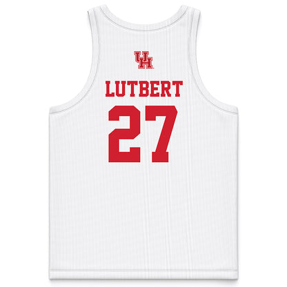 Houston - NCAA Women's Basketball : Elodie Lutbert - White Basketball Jersey-1