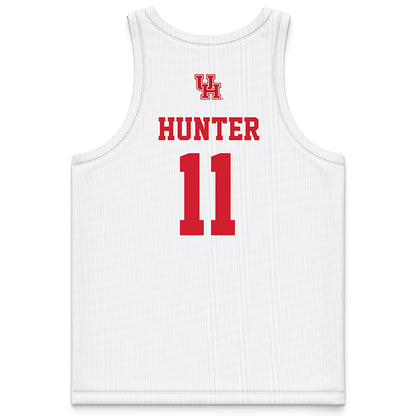 Houston - NCAA Women's Basketball : Jemma Hunter - White Basketball Jersey-1