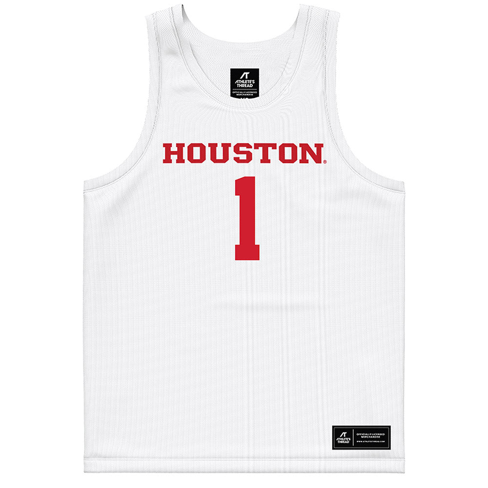 Houston - NCAA Men's Basketball : Isiah Harwell - White Basketball Jersey-0
