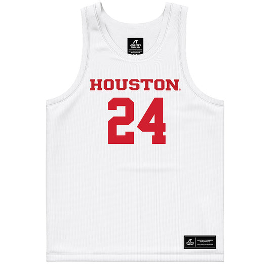 Houston - NCAA Women's Basketball : Shunteria Anumele - White Basketball Jersey-0