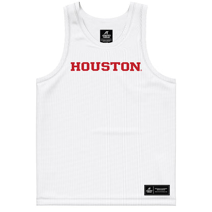 Houston - NCAA Women's Basketball : Elodie Lutbert - White Basketball Jersey-0