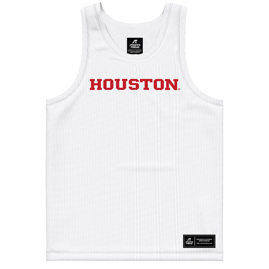 Houston - NCAA Women's Basketball : Elodie Lutbert - White Basketball Jersey-0
