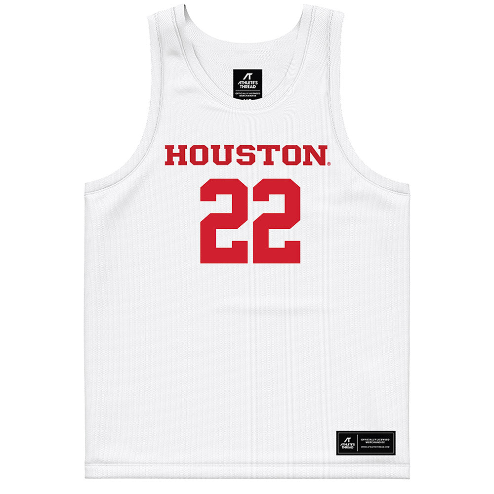 Houston - NCAA Women's Basketball : Kayla King - White Basketball Jersey-0