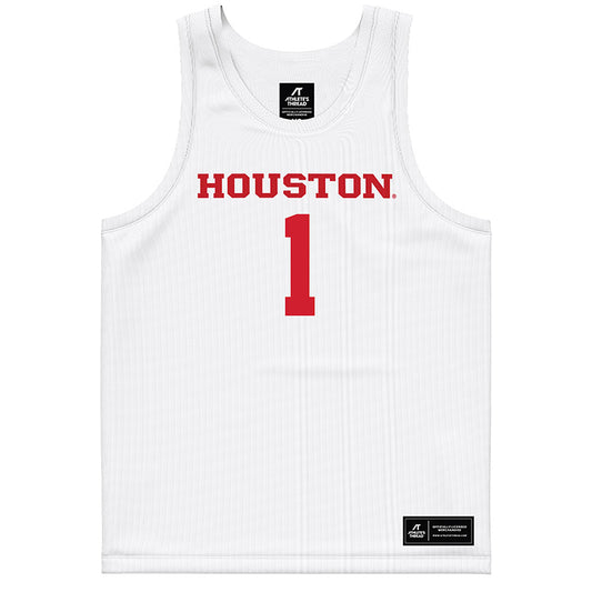 Houston - NCAA Women's Basketball : Briana Peguero - White Basketball Jersey-0