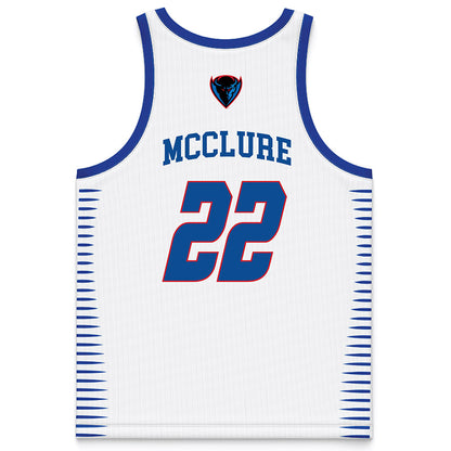DePaul - NCAA Men's Basketball : Kruz McClure - White Basketball Jersey-1