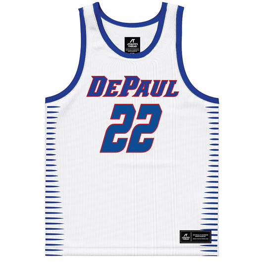 DePaul - NCAA Men's Basketball : Kruz McClure - White Basketball Jersey-0