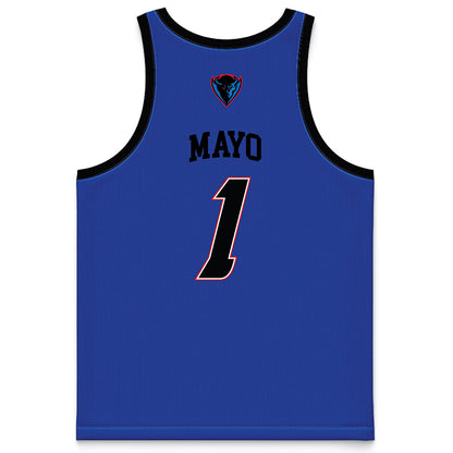 DePaul - NCAA Women's Basketball : Aizhanique Mayo - Blue Basketball Jersey-1
