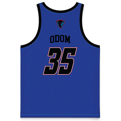 DePaul - NCAA Women's Basketball : Justis Odom - Blue Basketball Jersey-1