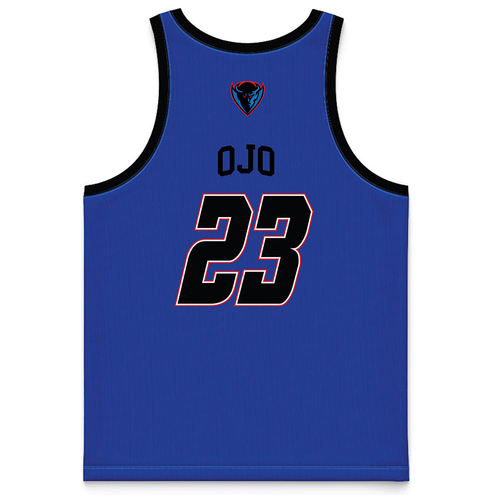 DePaul - NCAA Women's Basketball : Michelle Ojo - Blue Basketball Jersey-1