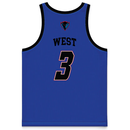 DePaul - NCAA Women's Basketball : Alayna West - Blue Basketball Jersey-1