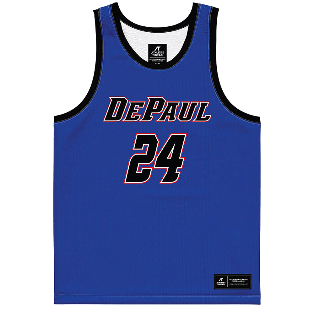 DePaul - NCAA Women's Basketball : Ally Timm - Blue Basketball Jersey-0