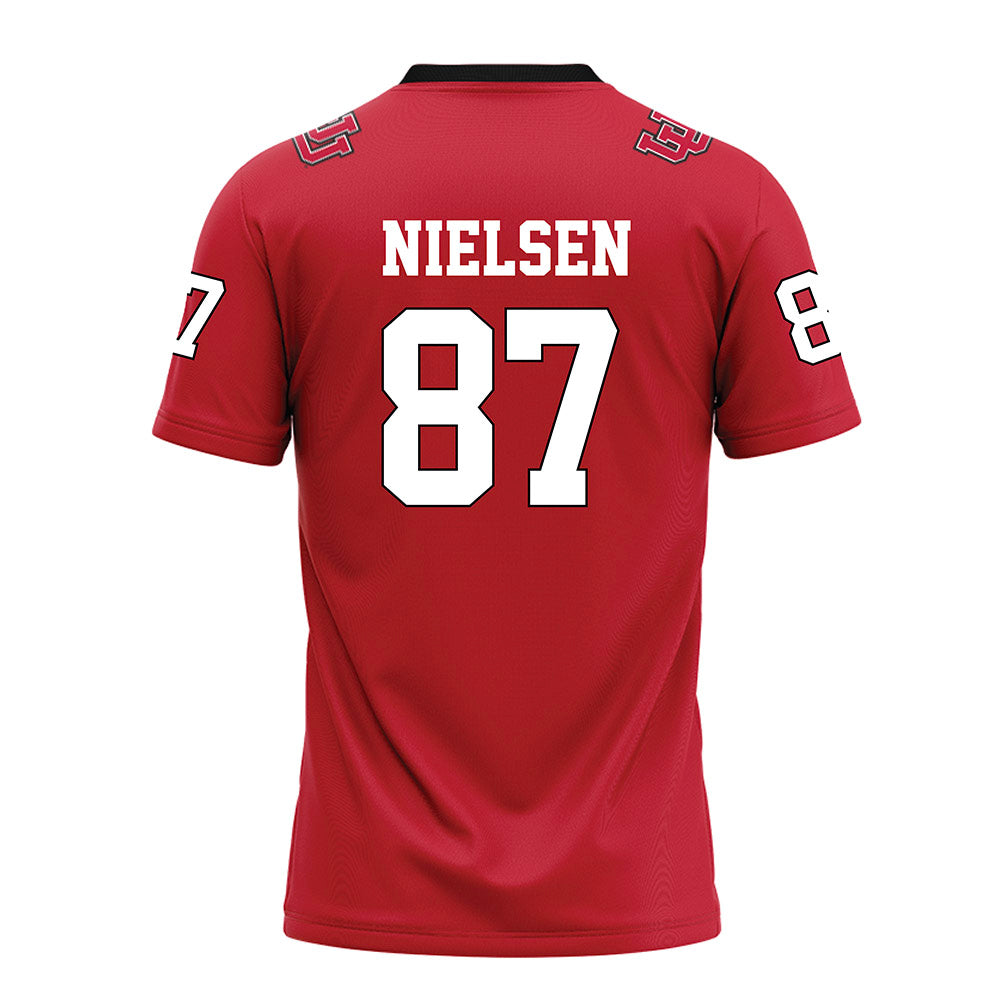 Utah - NCAA Football : Mitch Nielsen - Red Football Jersey-1