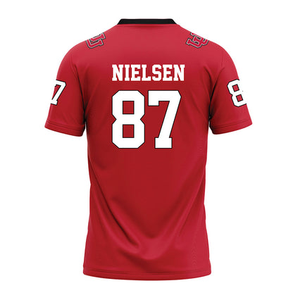 Utah - NCAA Football : Mitch Nielsen - Red Football Jersey-1