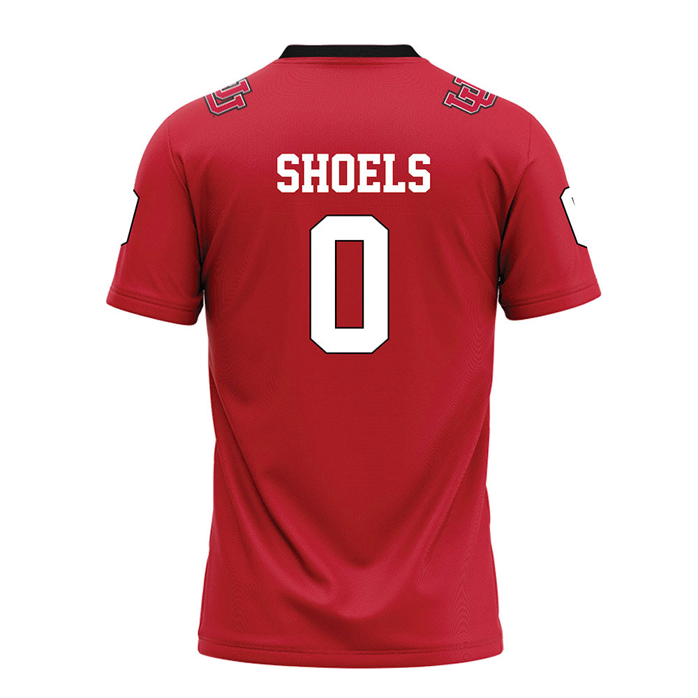 Utah - NCAA Football : Kyri Shoels - Red Football Jersey-1