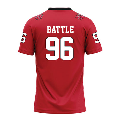 Utah - NCAA Football : Dilan Battle - Red Football Jersey-1