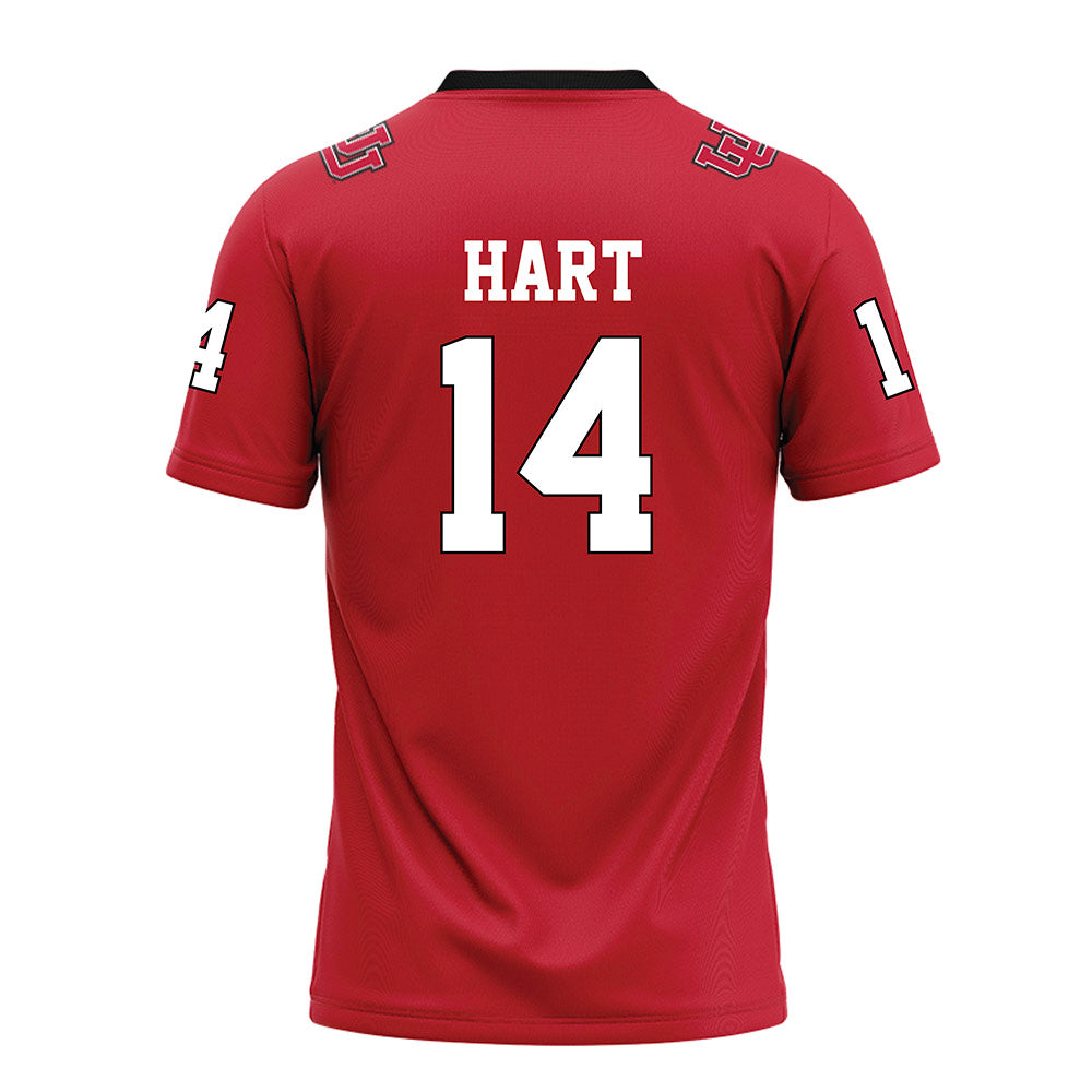Utah - NCAA Football : JC Hart - Red Football Jersey-1