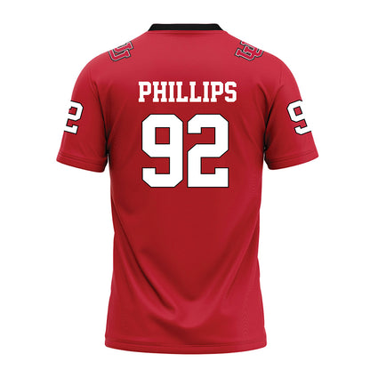 Utah - NCAA Football : Orion Phillips - Red Football Jersey-1