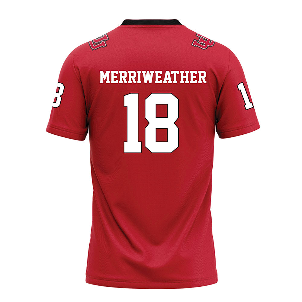Utah - NCAA Football : Tobias Merriweather - Red Football Jersey-1