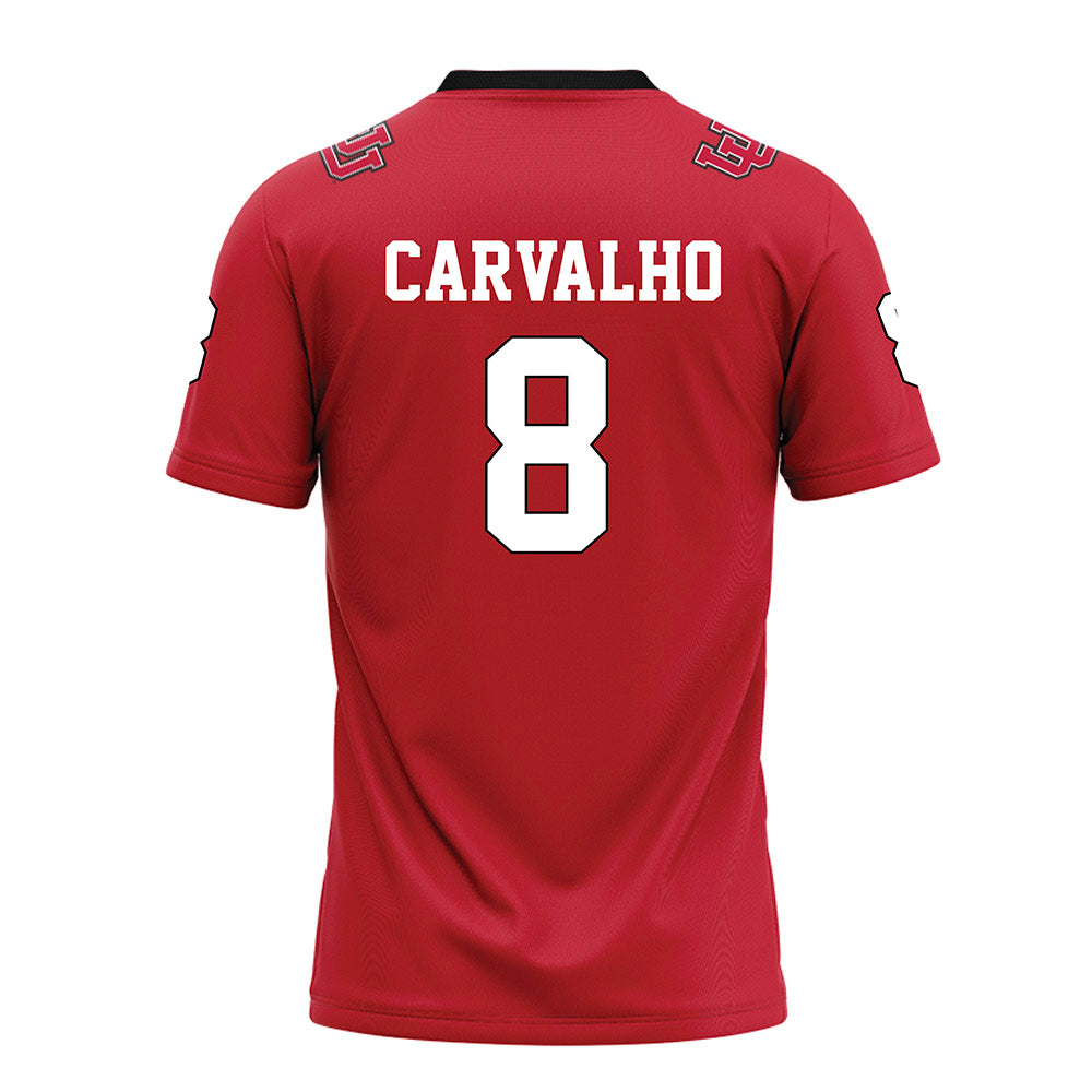 Utah - NCAA Football : Mana Carvalho - Red Football Jersey-1