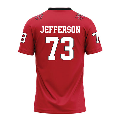Utah - NCAA Football : Cedric Jefferson - Red Football Jersey-1