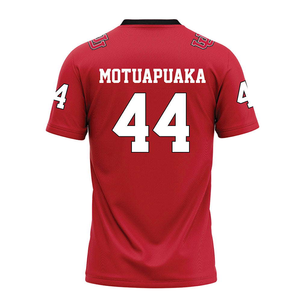 Utah - NCAA Football : Sione Motuapuaka - Red Football Jersey-1