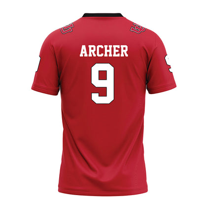 Utah - NCAA Football : Kane Archer - Red Football Jersey-1