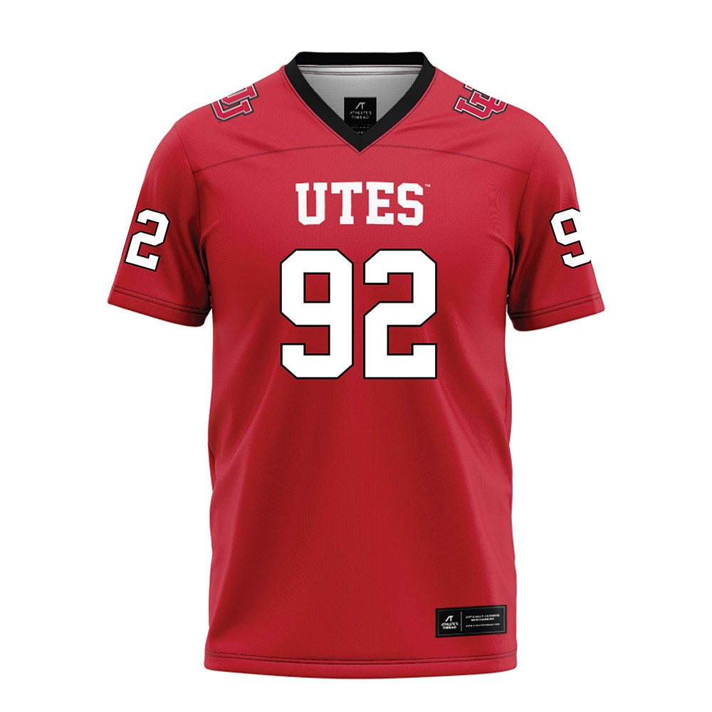 Utah - NCAA Football : Nicholas Igwe - Red Football Jersey-0