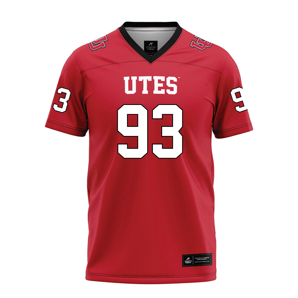 Utah - NCAA Football : Kash Dillon - Red Football Jersey