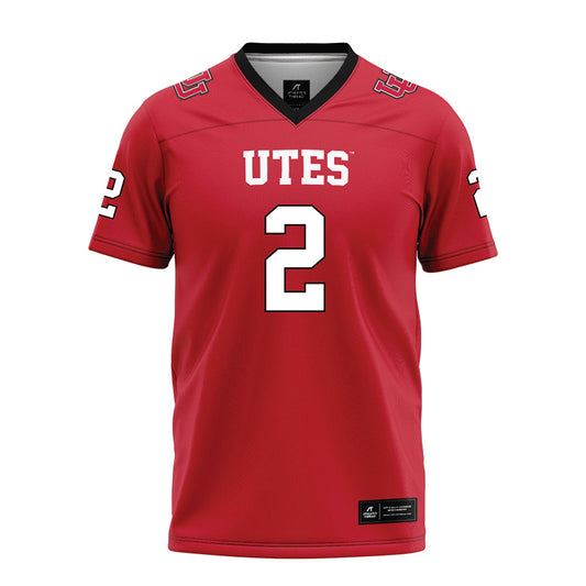 Utah - NCAA Football : Creed Whittemore - Red Football Jersey-0