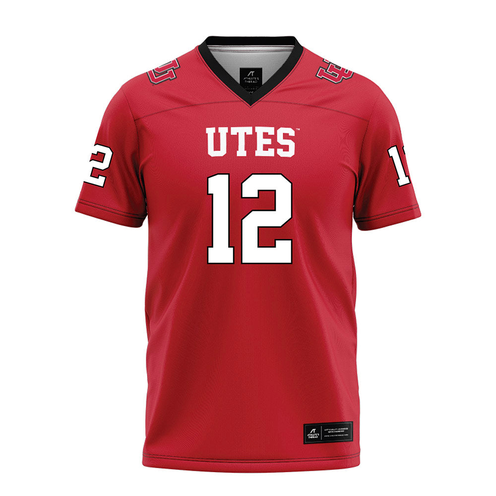 Utah - NCAA Football : Larry Simmons - Red Football Jersey-0
