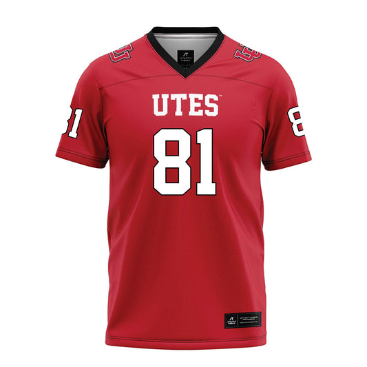 Utah - NCAA Football : Bear Fisher - Red Football Jersey-0