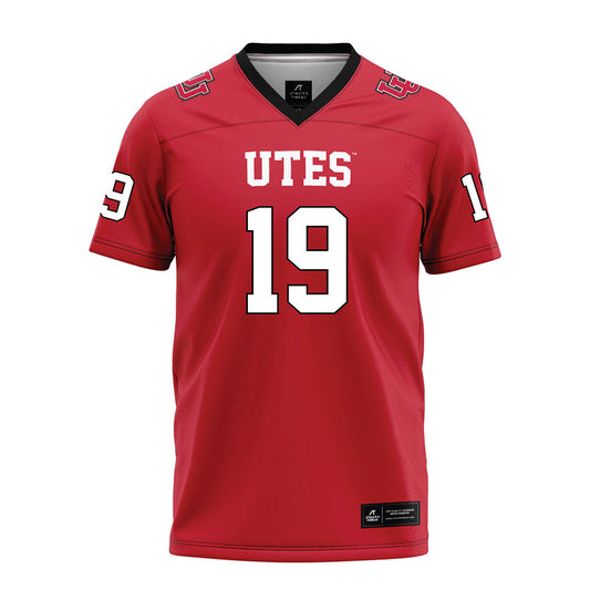 Utah - NCAA Football : James Chenault - Red Football Jersey-0